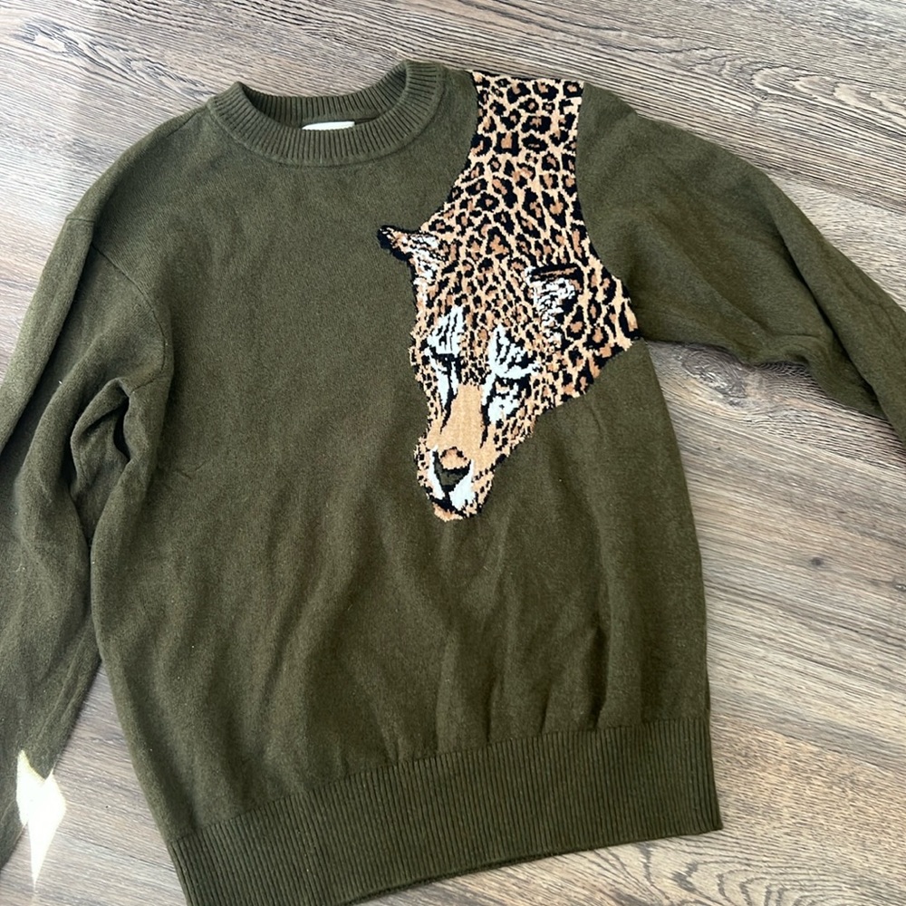 Ronny kobo army green sweater